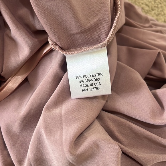 Anthropologie Twobirds Bridesmaid V Neck Maeve Flowy Maxi Wrap Dress Medium - Picture 9 of 9